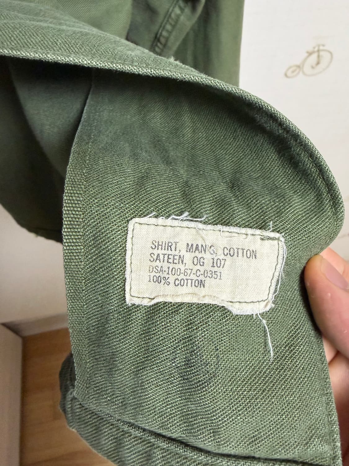 미군 오리지널 OG-107 셔츠 상품이미지5
