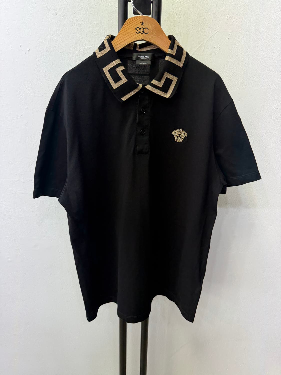 정품) 베르사체 신형 남성 블랙 메두사 PK 반팔티 XL 상품이미지1