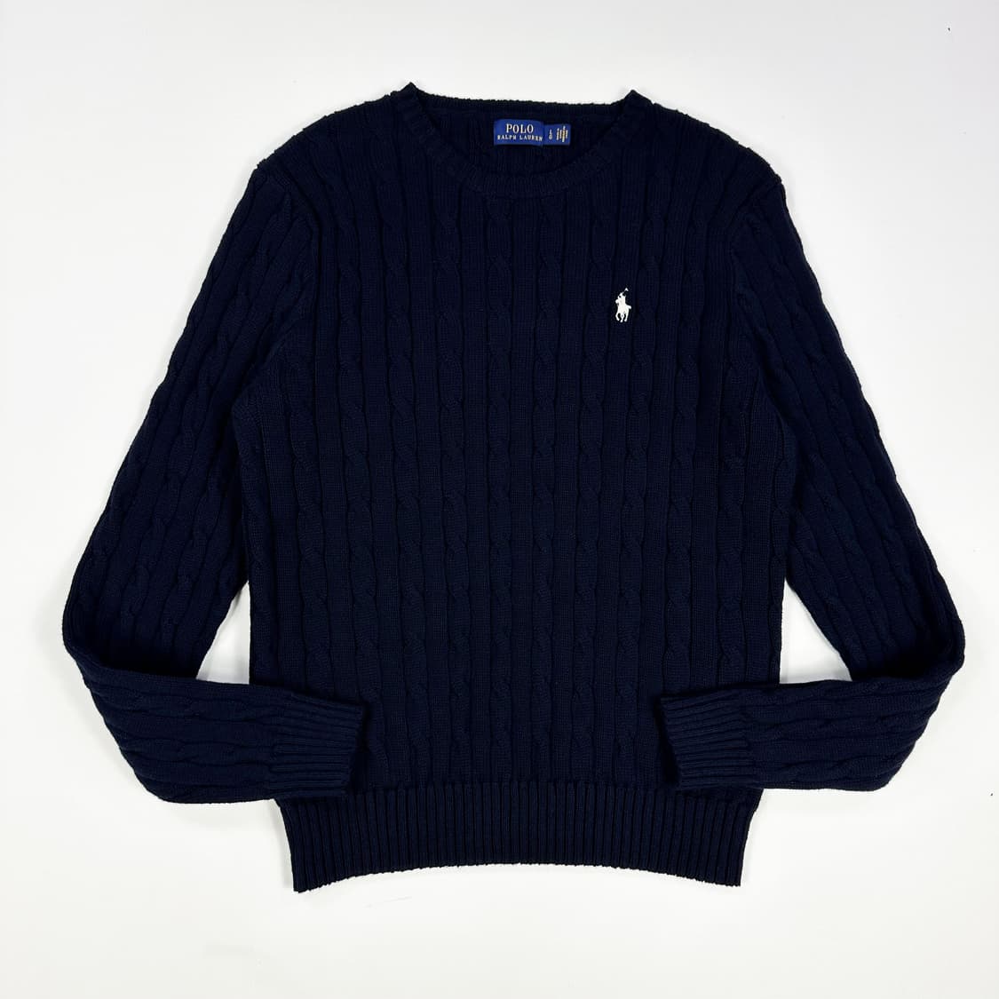 폴로 랄프로렌 클래식 여성 케이블 니트 네이비 여성L 상품이미지1