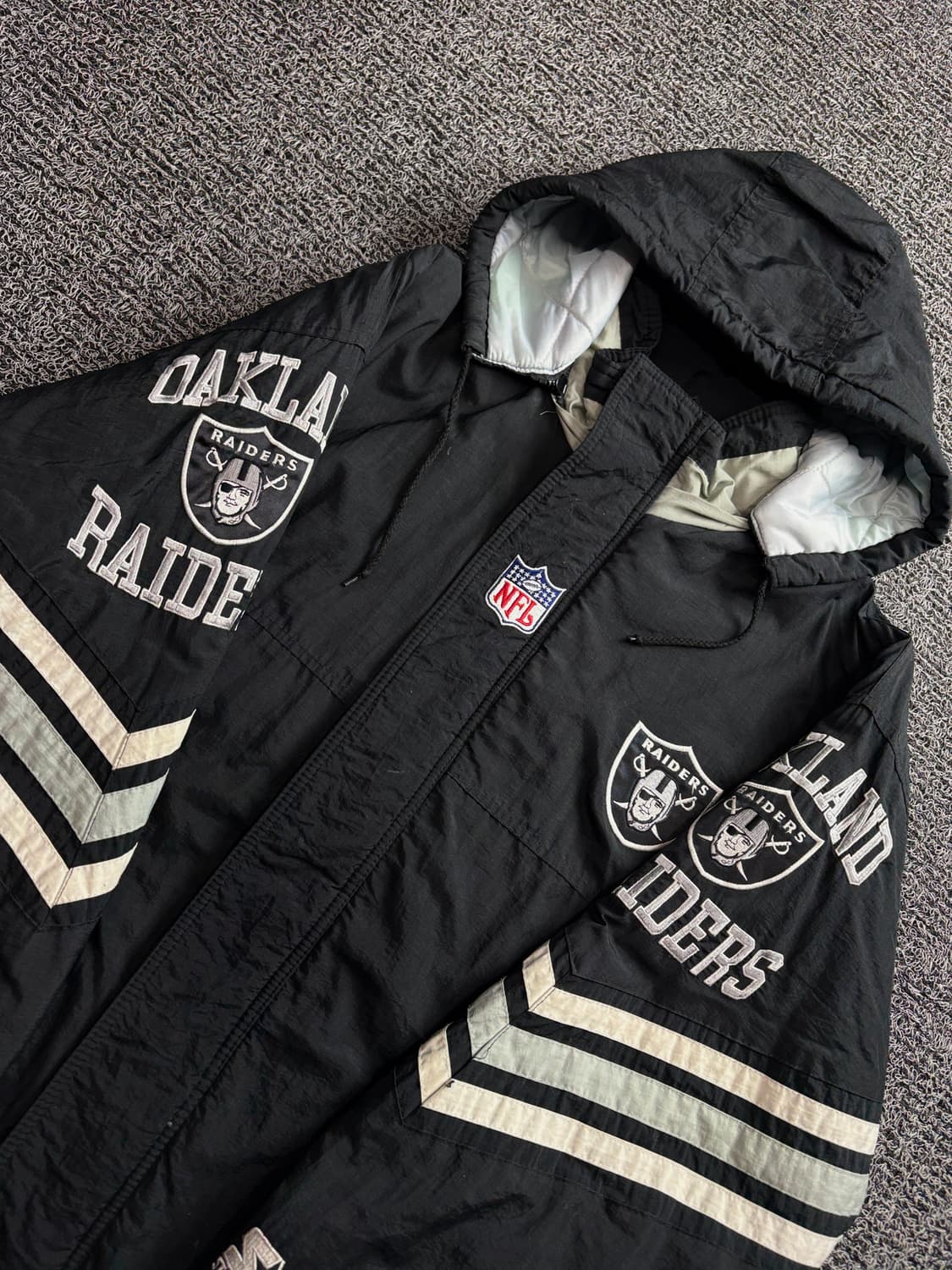 NFL 오클랜드 레이더스 스타터 올드스쿨 자켓 3688 상품이미지4