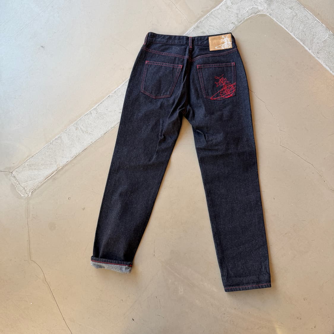 비비안 웨스트우드 21fw 셀비지 데님 팬츠 상품이미지6