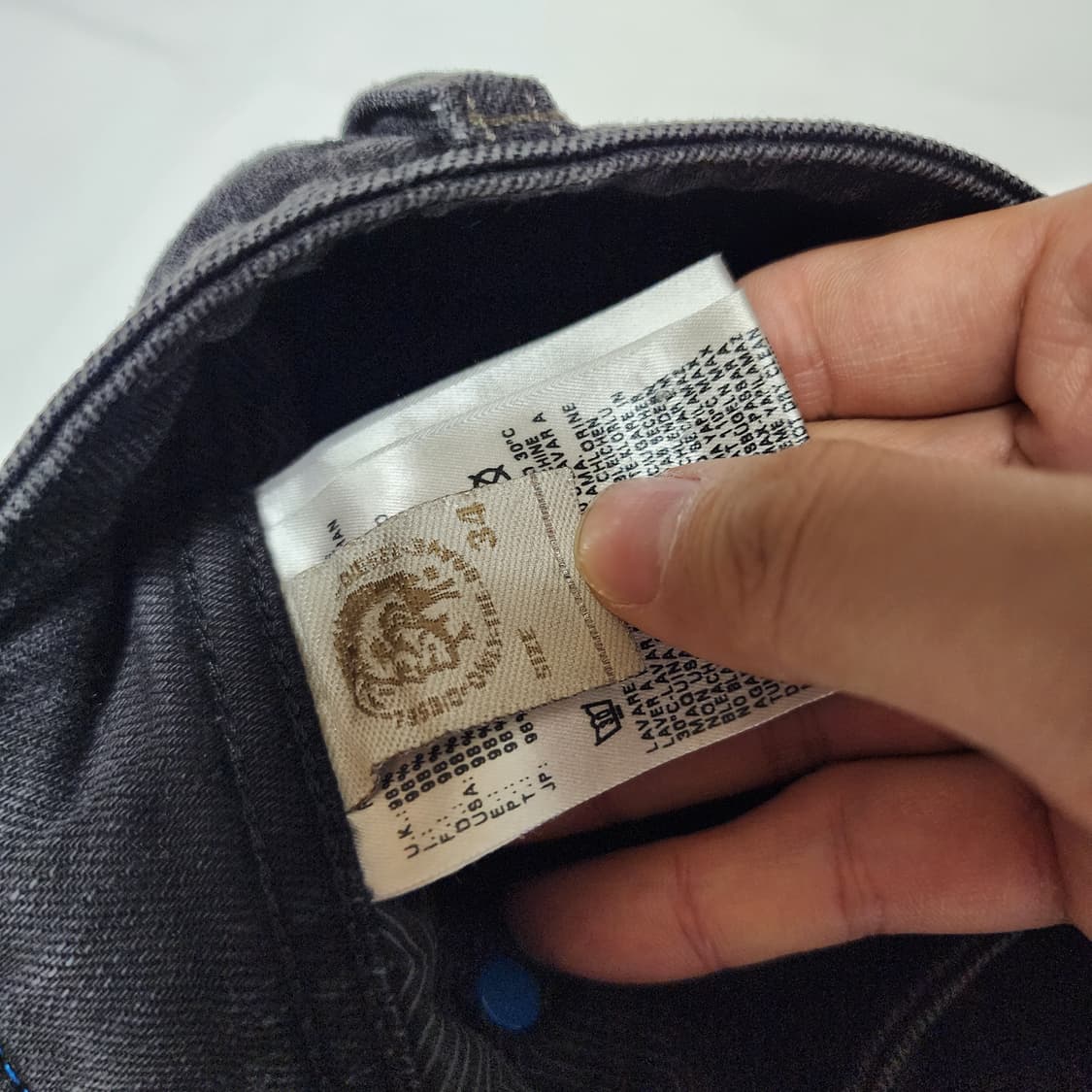 디젤 x 아디다스 흑청 락시크 데님팬츠 상품이미지9