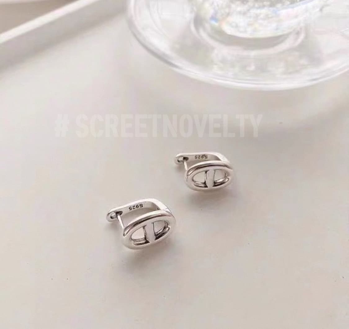 샹달 미니 실버 원터치 이어링 상품이미지5