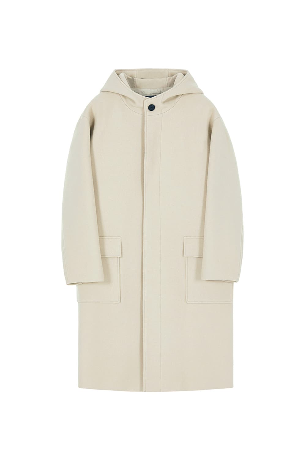 [M] 인사일런스 크림 오버사이즈 후드 코트 상품이미지1