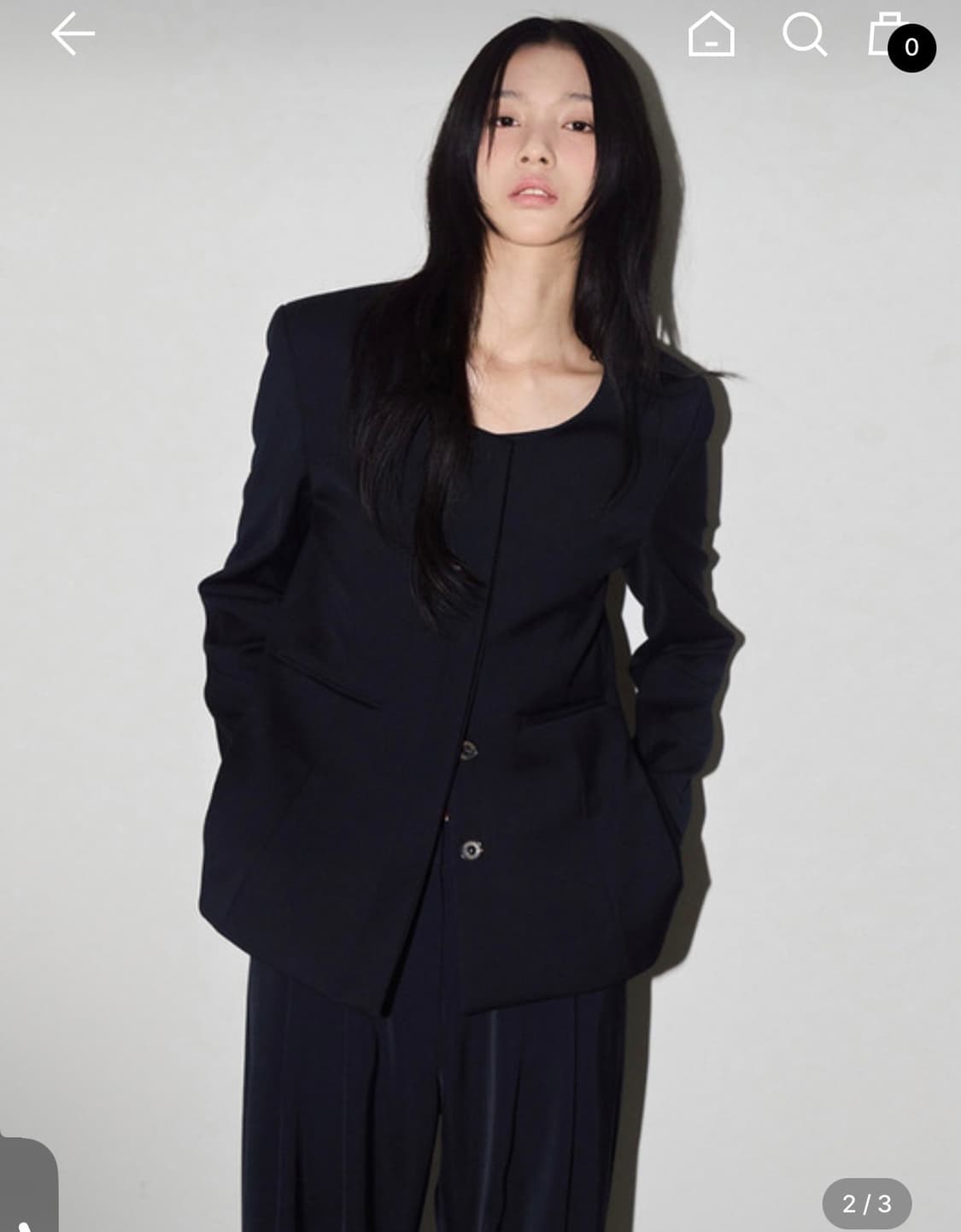 ods 오디에스 JACKIE 재키 유넥 자켓 (미드나잇 네이비) 상품이미지3