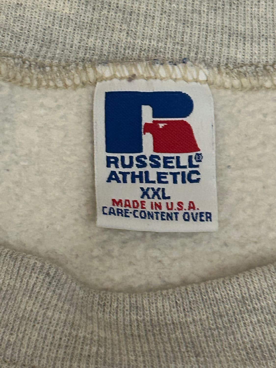 90s 빈티지 러셀 usa 스웻셔츠 멜란지그레이 상품이미지2