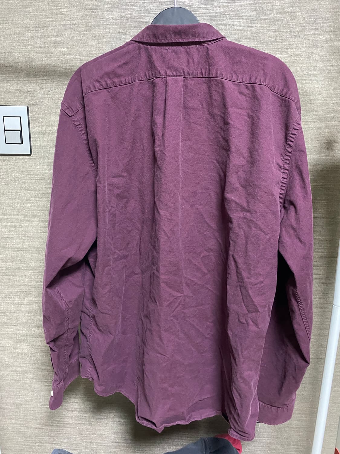 칼하트(Carhartt) 진 버건디 긴팔 셔츠(XXL) 상품이미지2