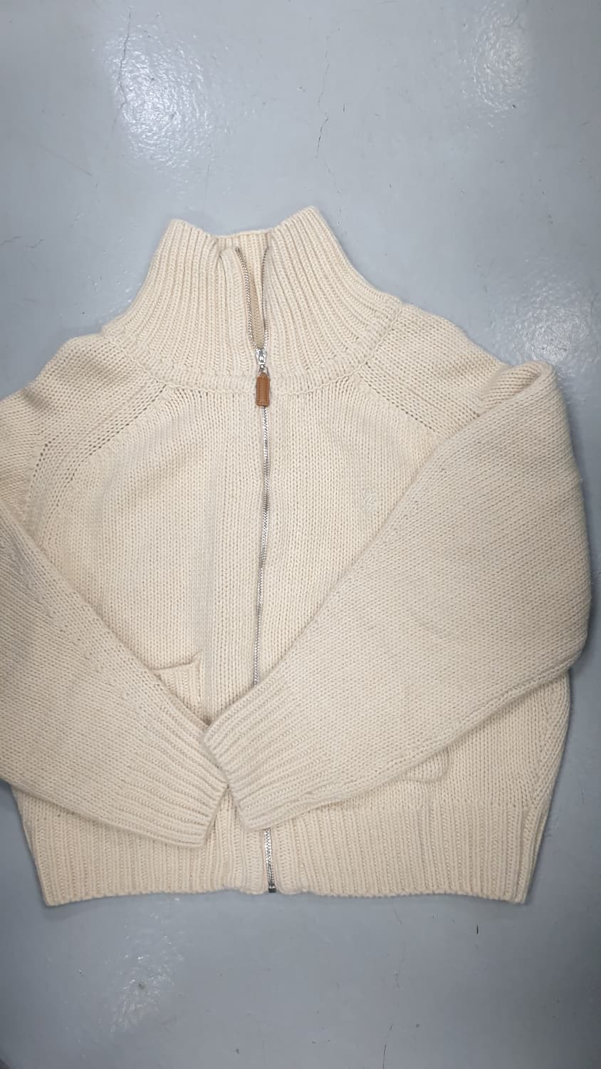 SIYAZU 니트 집업 가디건 아이보리 상품이미지2