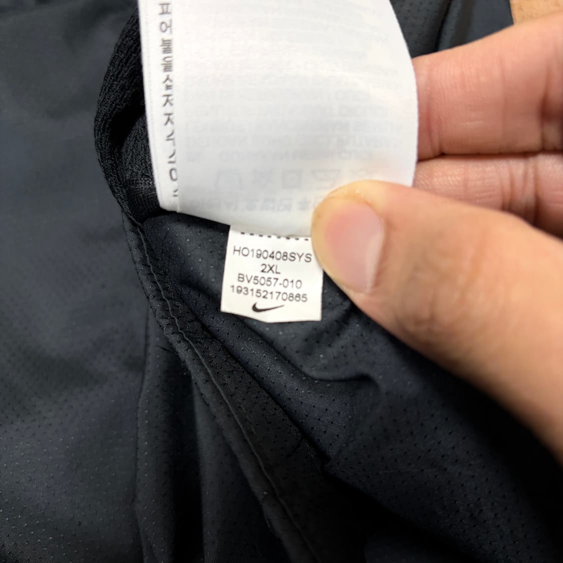 나이키 경량 바람막이(블랙) 상품이미지3