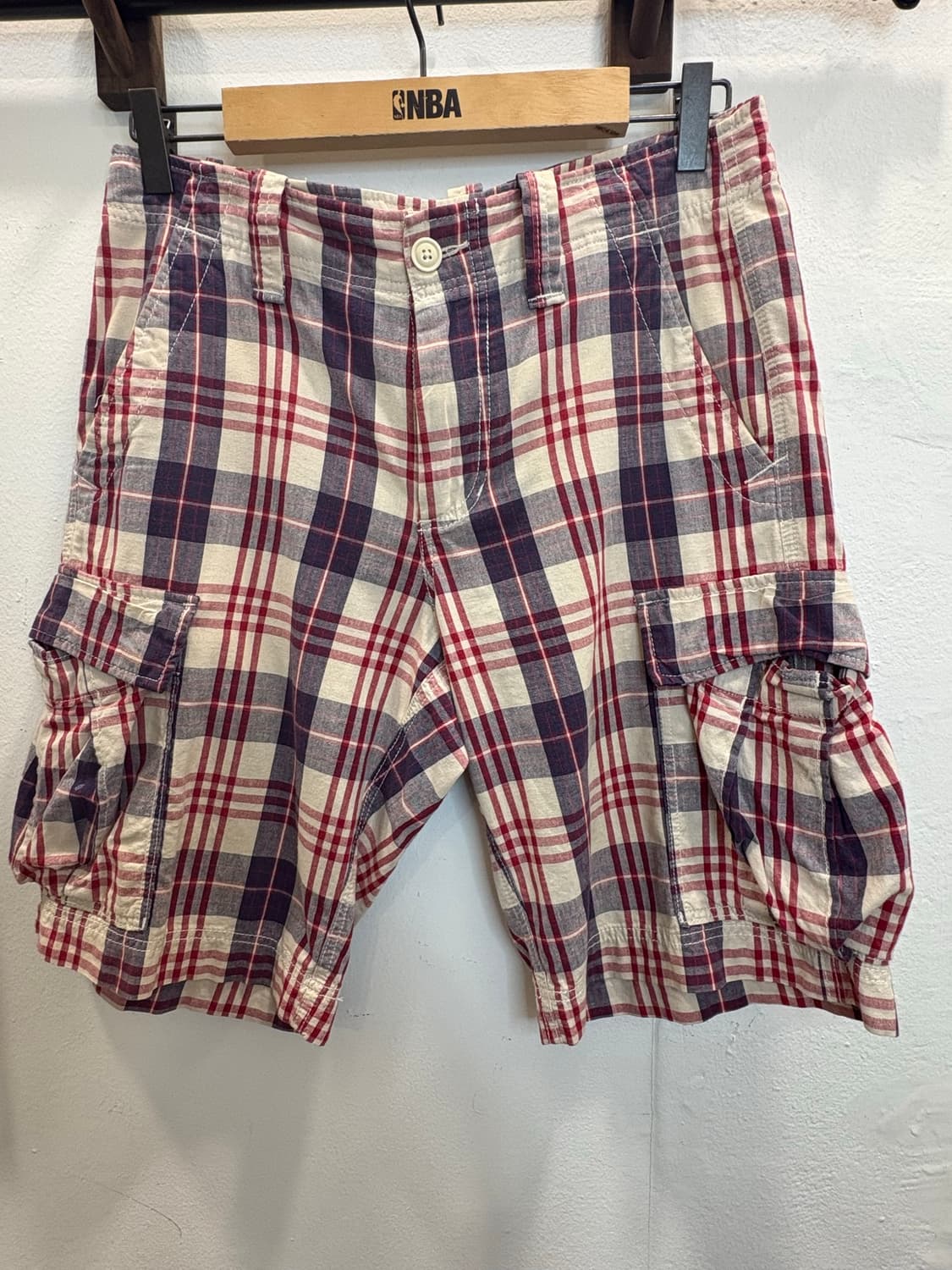 폴로 진스 랄프로렌 체크 카고 반바지 상품이미지1