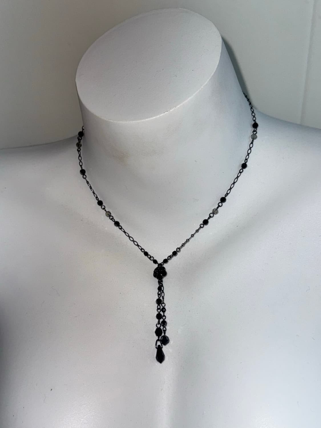 Anna Sui 안나수이 오리엔탈 플라워 드롭 큐빅 목걸이  상품이미지2