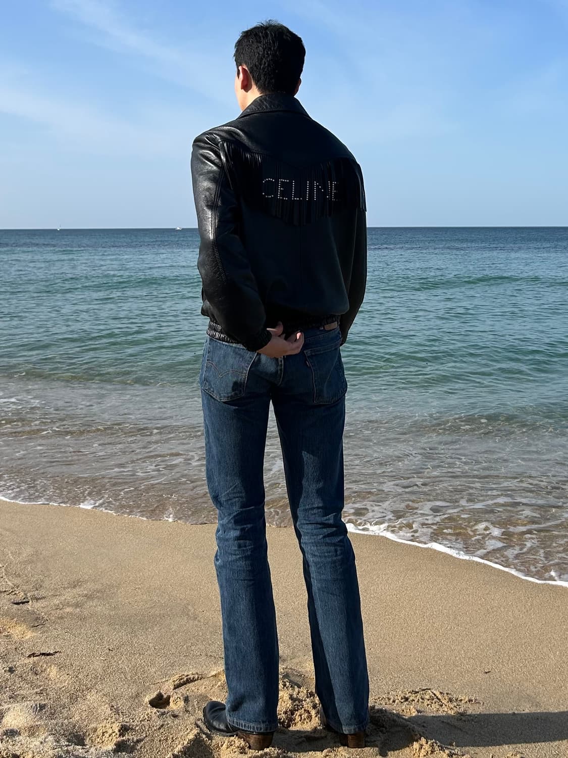 셀린느 22ss 프린지 레더 자켓 상품이미지5