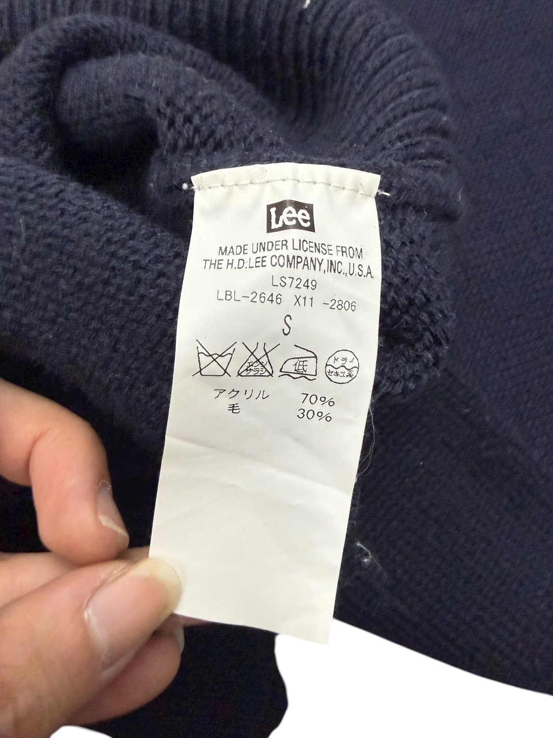 LEE 리 빈티지 네이비 롱니트 원피스 상품이미지7