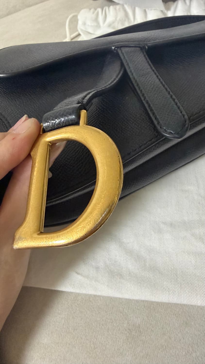 디올 새들백 미니 블랙 + 스트랩 풀박스 상품이미지6