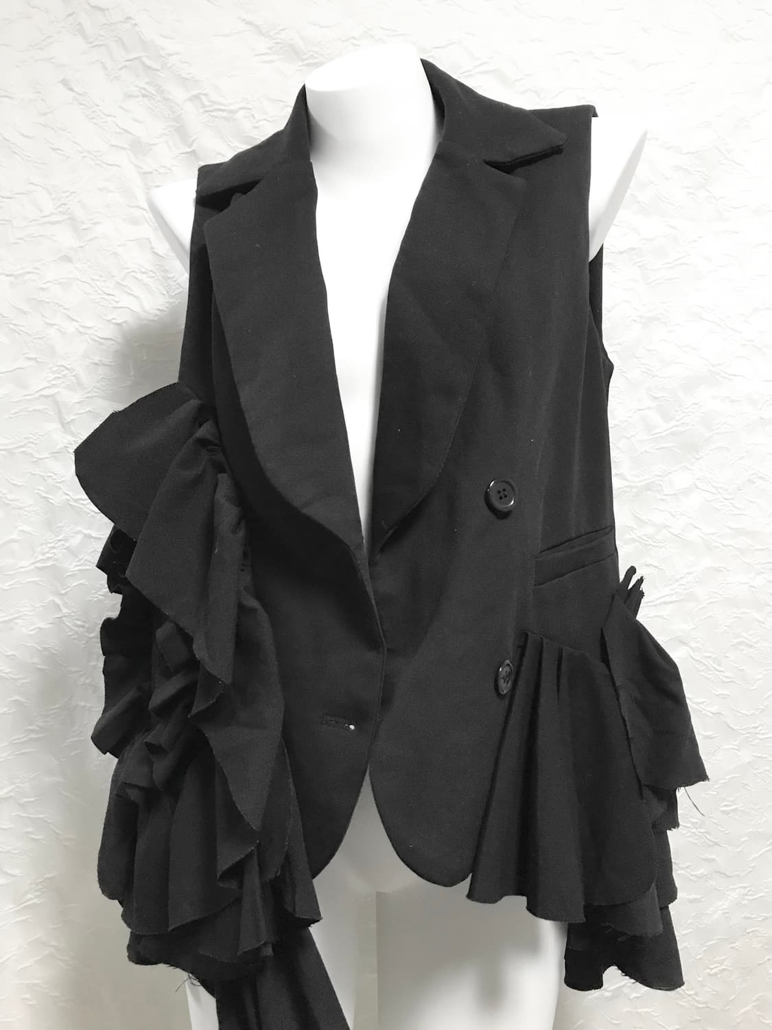 빈티지 아카이브 무드 러플 블레이저 베스트 상품이미지5