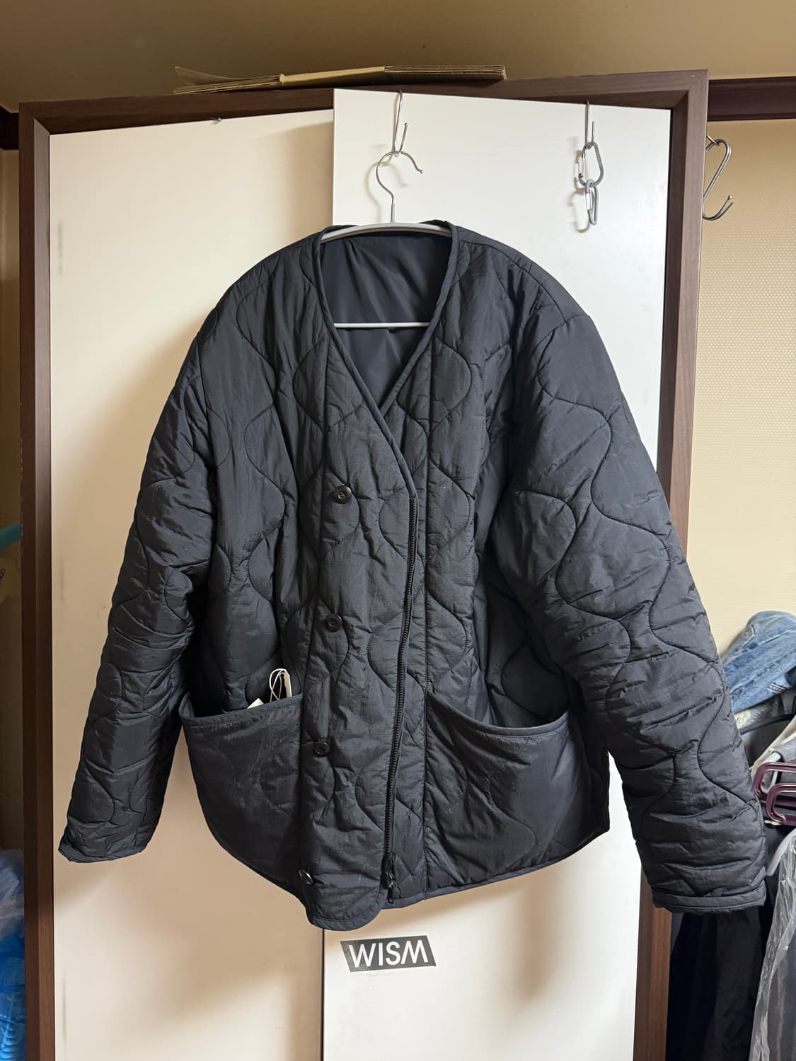 코스 리버시블 패딩점퍼 블랙 M 상품이미지2