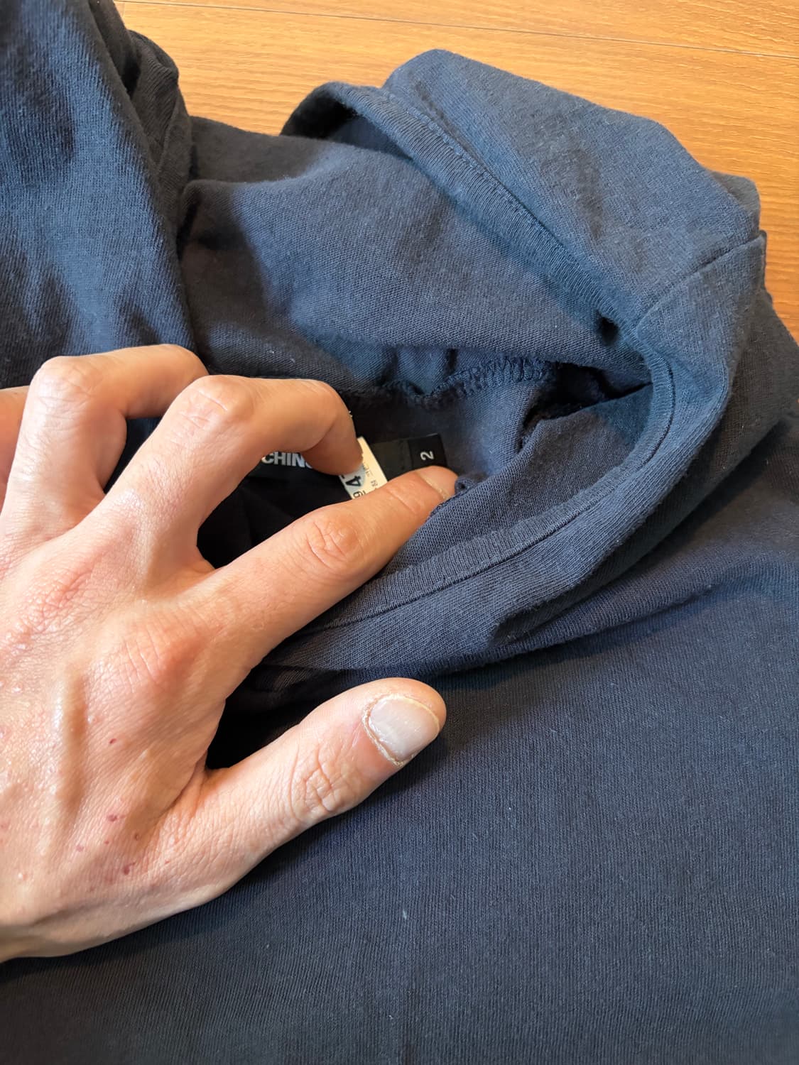 해칭룸 Base Hoodie Blue Charcoal 2사이즈 상품이미지4