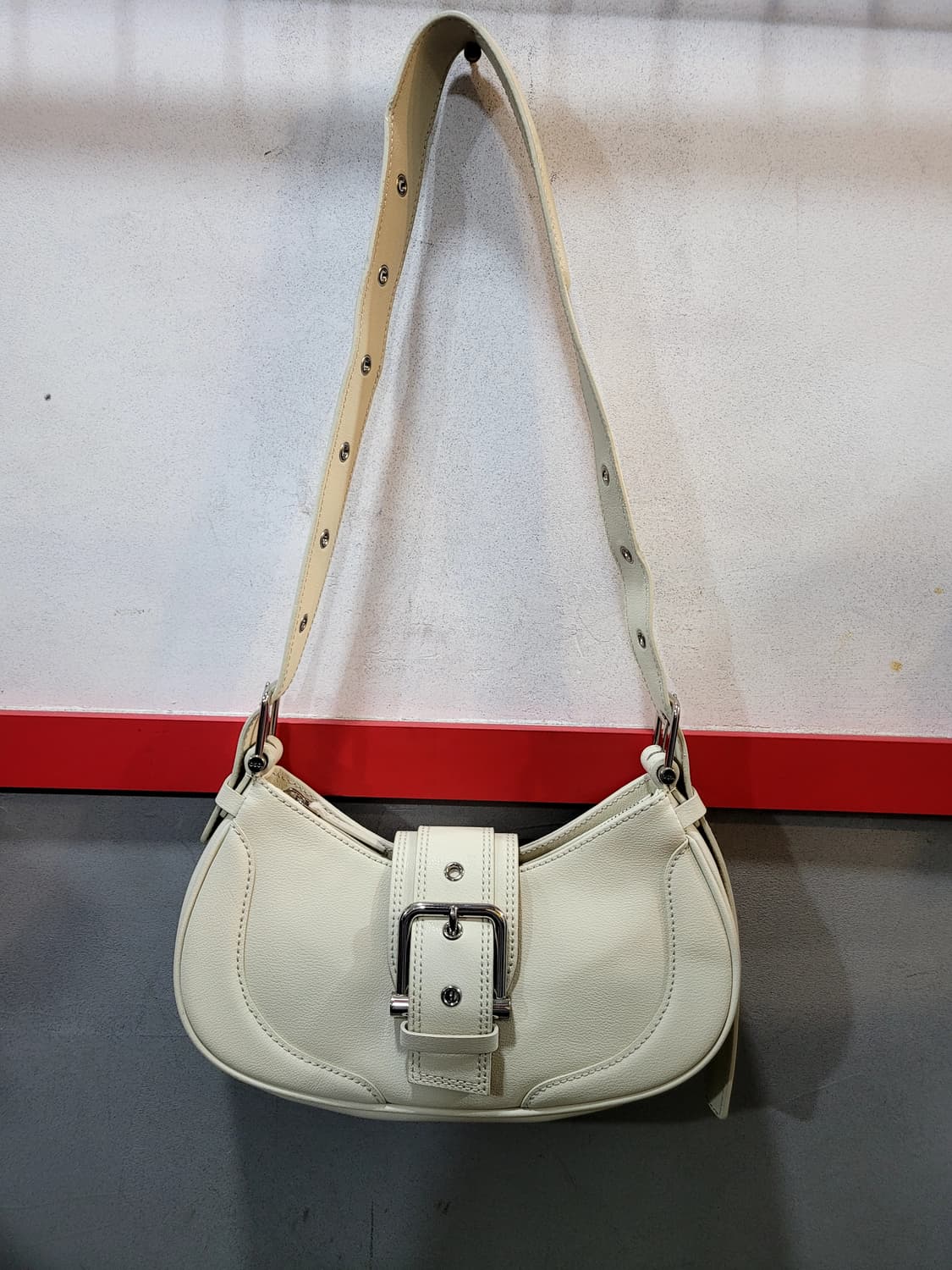 정품 오소이 스톤 크림 소가죽 호보백  상품이미지2