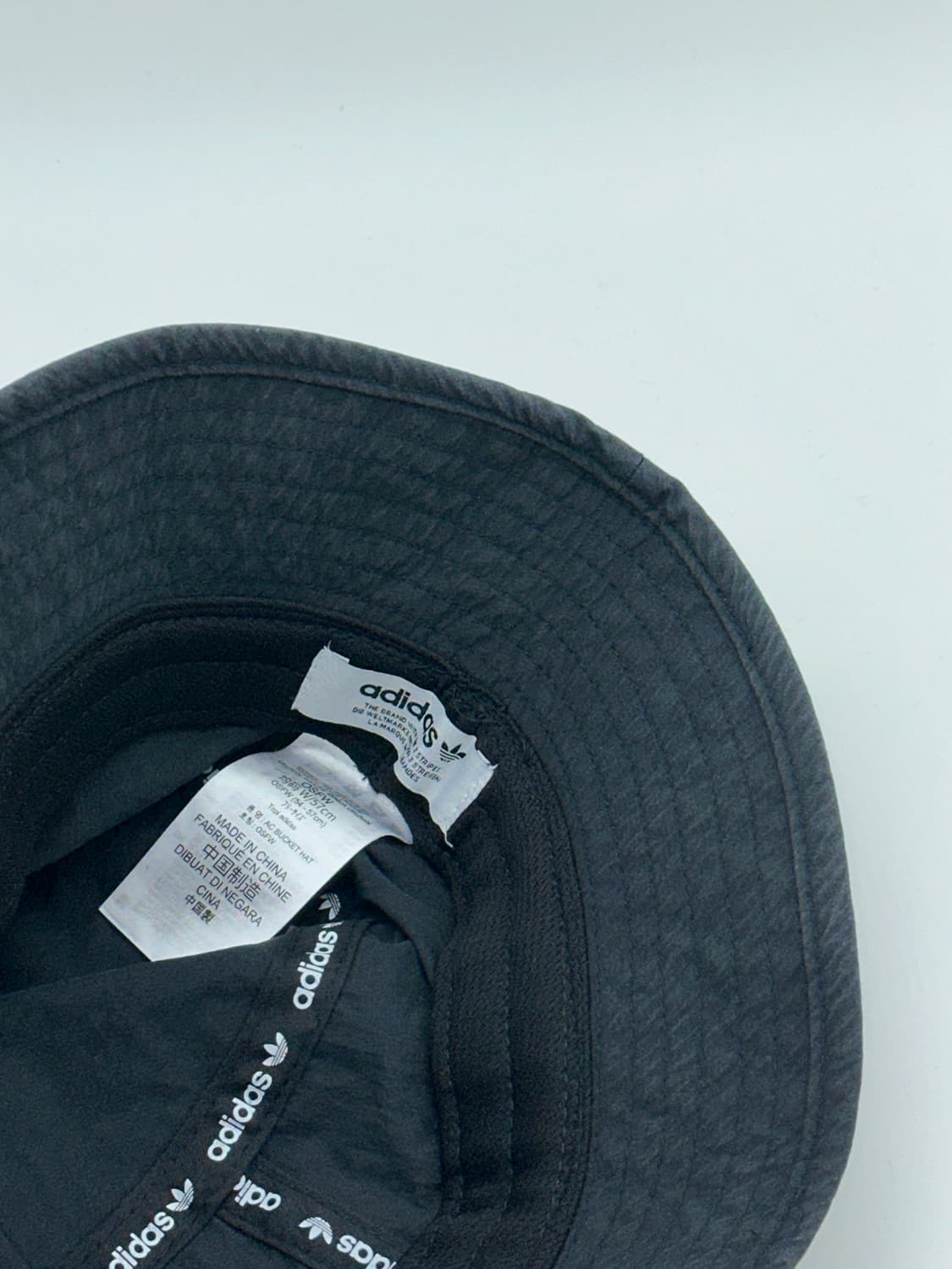 [M] 아디다스 트레포일 로고 블랙 버킷햇 모자 상품이미지6