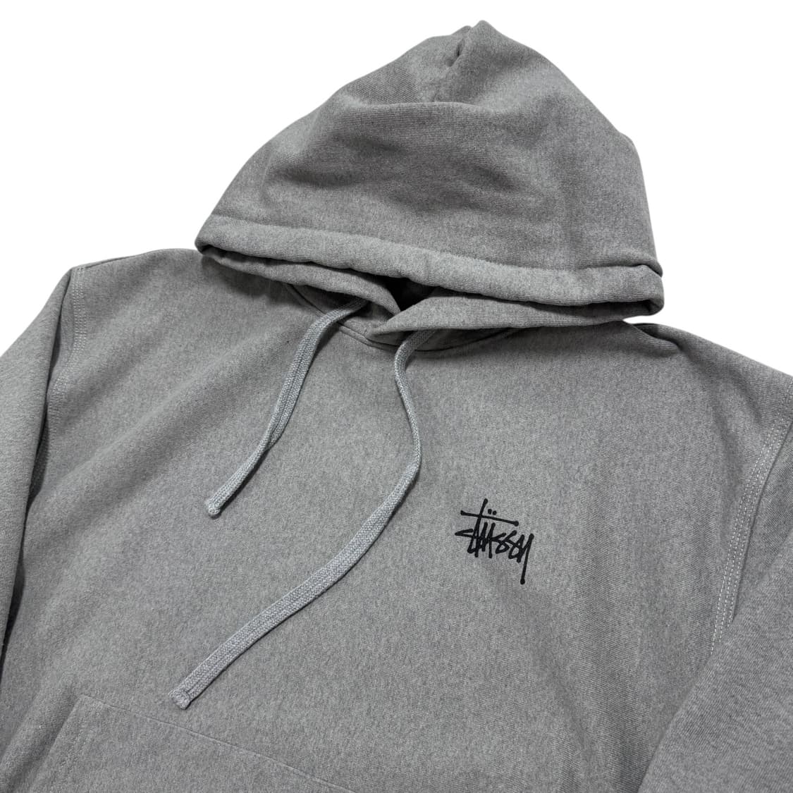 정품 스투시 빅로고 그레이 후드티 상품이미지4