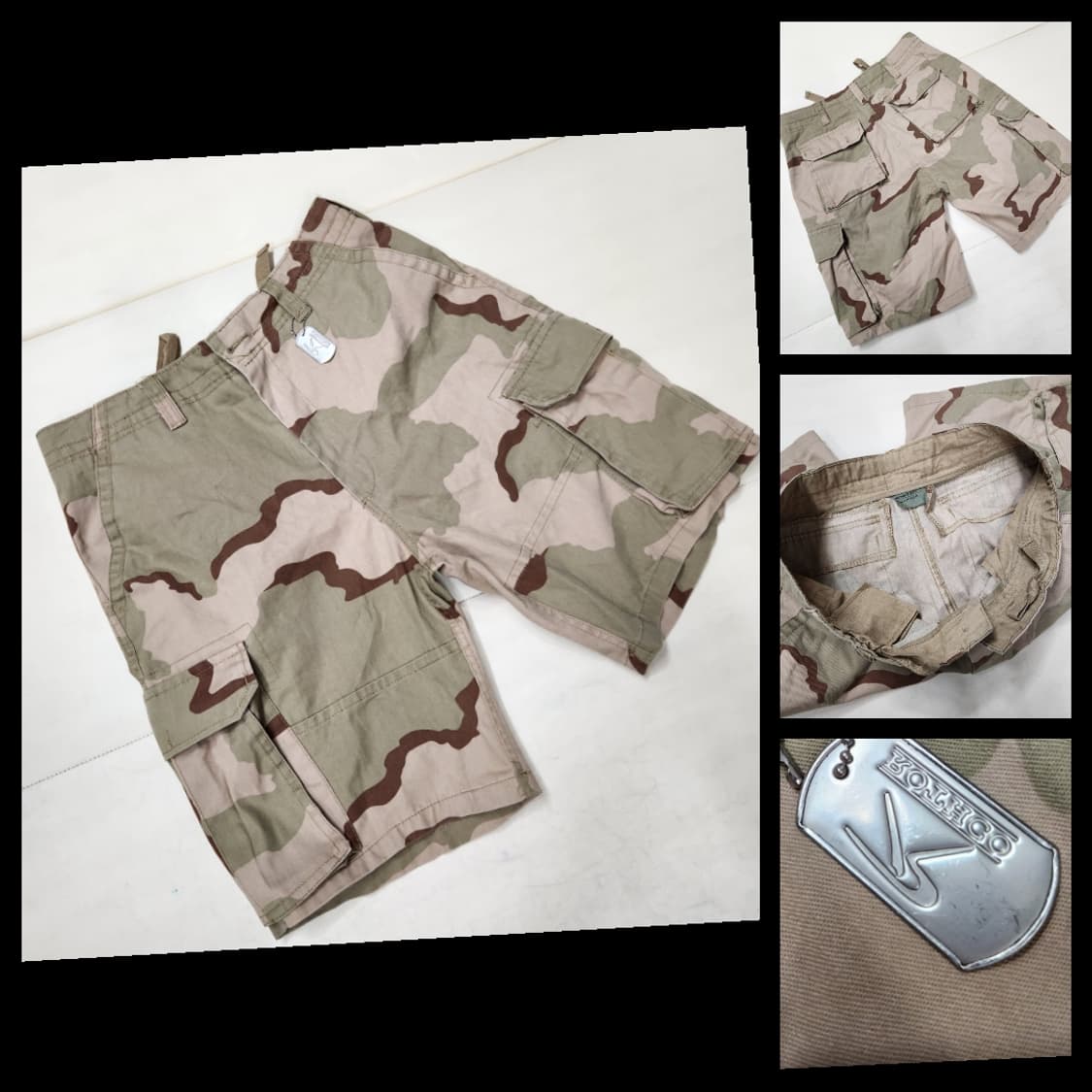 정품 로스코 남성 미군 밀리터리 스타일 카고 반바지 M 32 상품이미지1