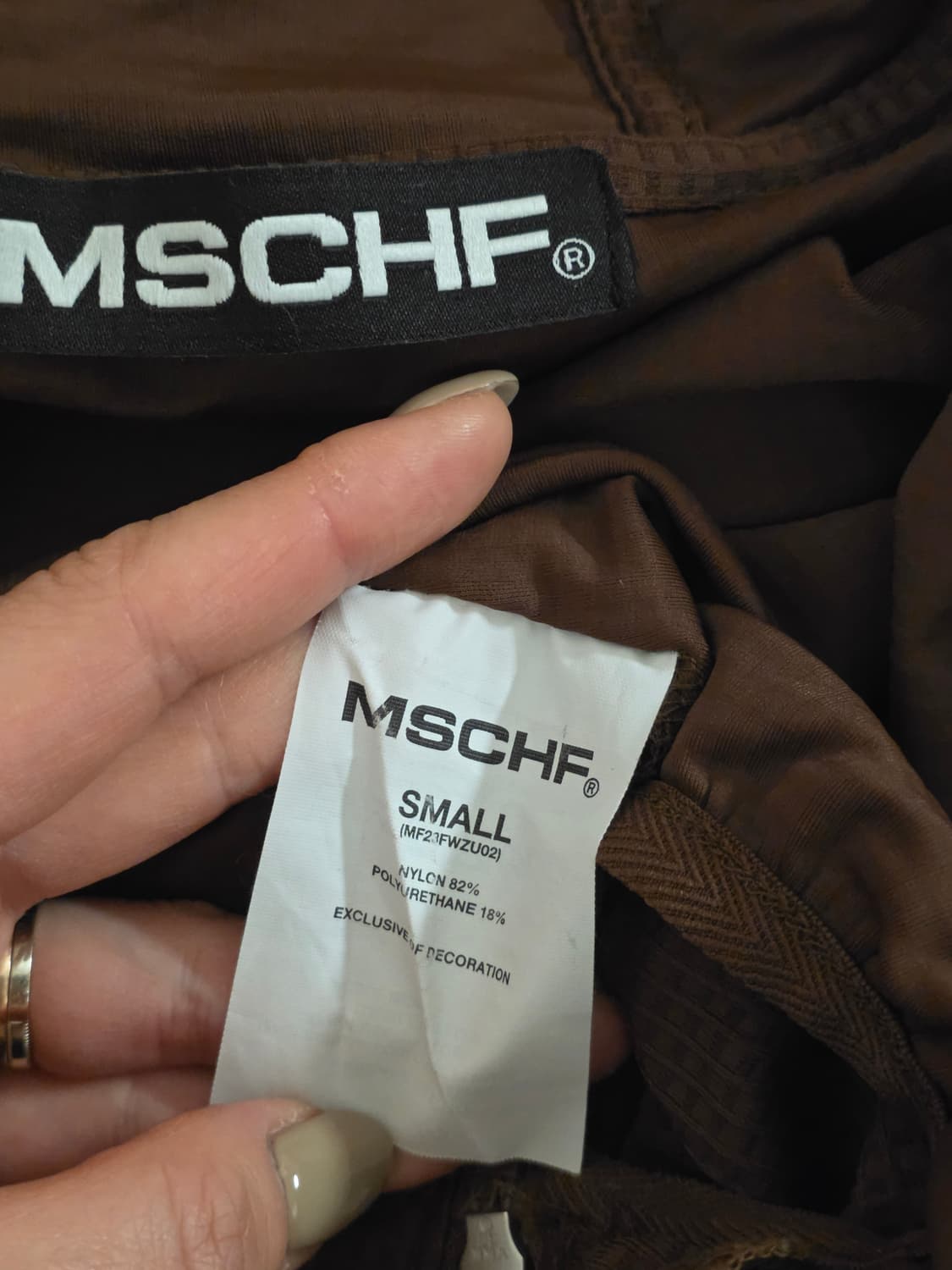 Mschf hooded waffld zip-up - S size 상품이미지3