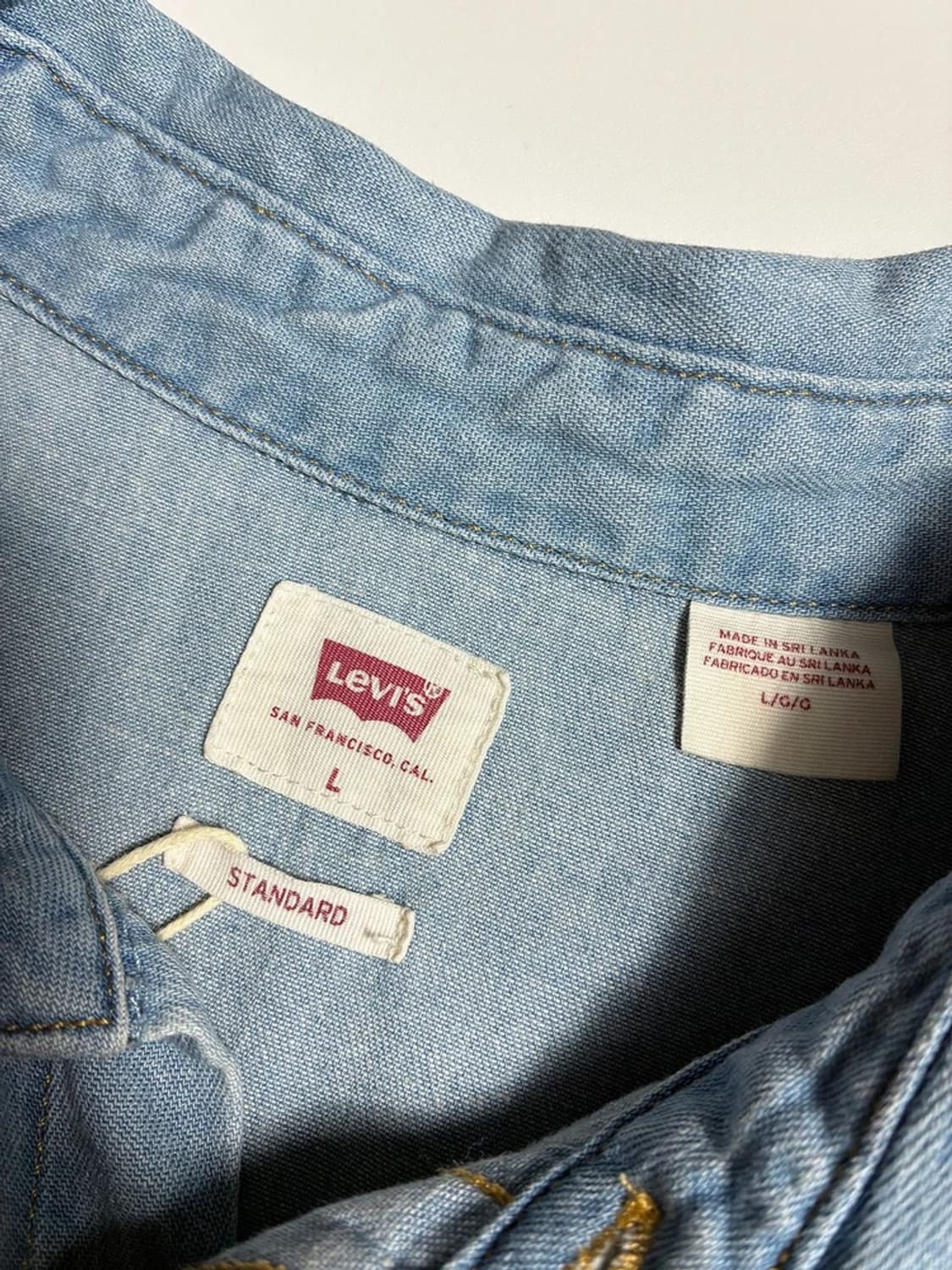 리바이스 00's 클래식 웨스턴 데님 셔츠 R1782 상품이미지6