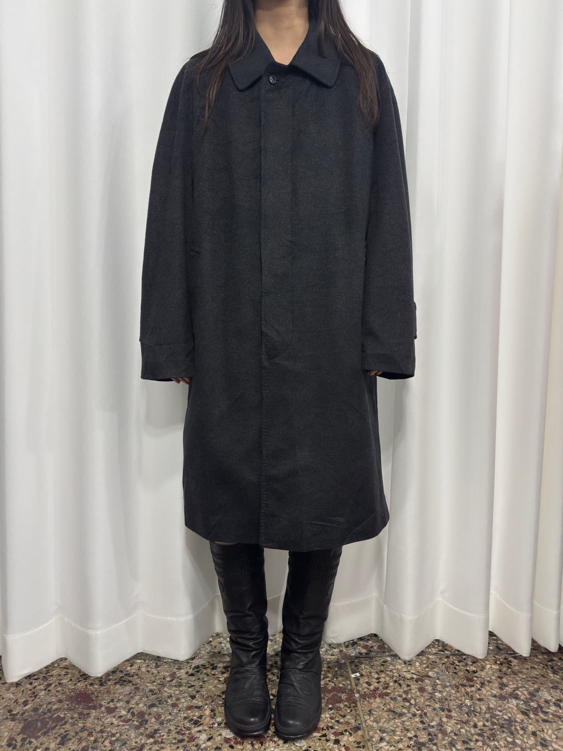 eques gray cashmere coat 상품이미지1