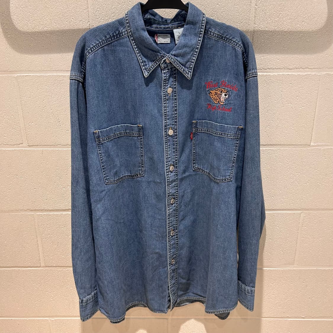 Levis Embroidered Denim Shirts 상품이미지4