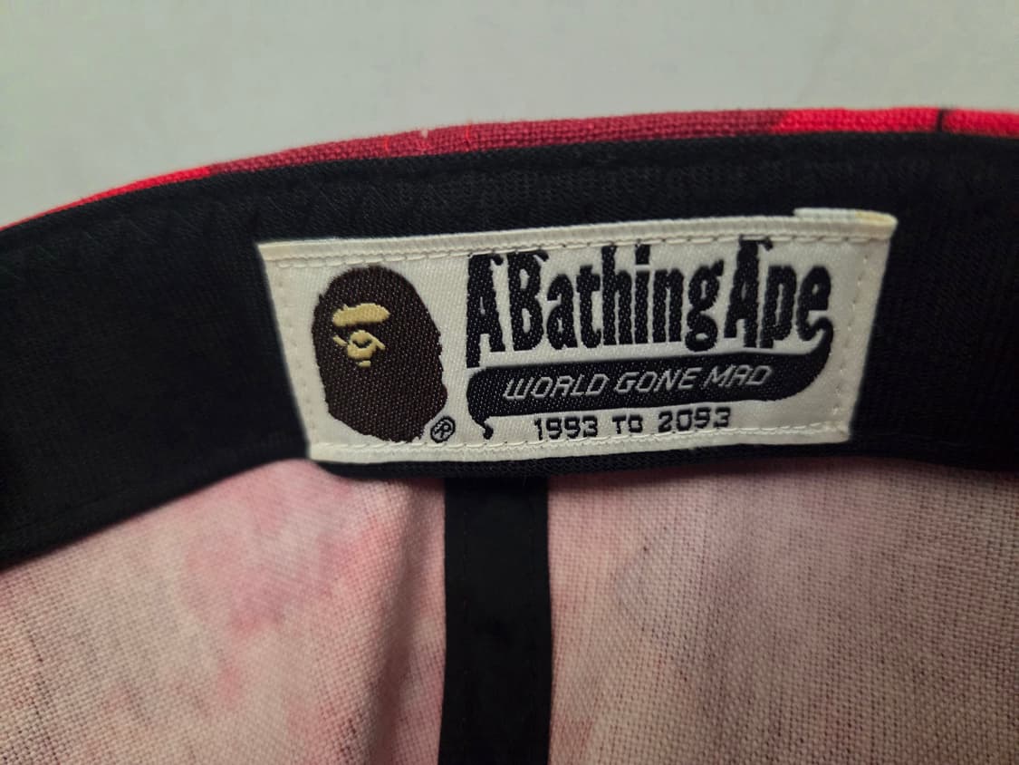 베이프 사루페이스 빈지노 볼캡 빅페이스 스냅백 레드 블루 일괄 상품이미지7