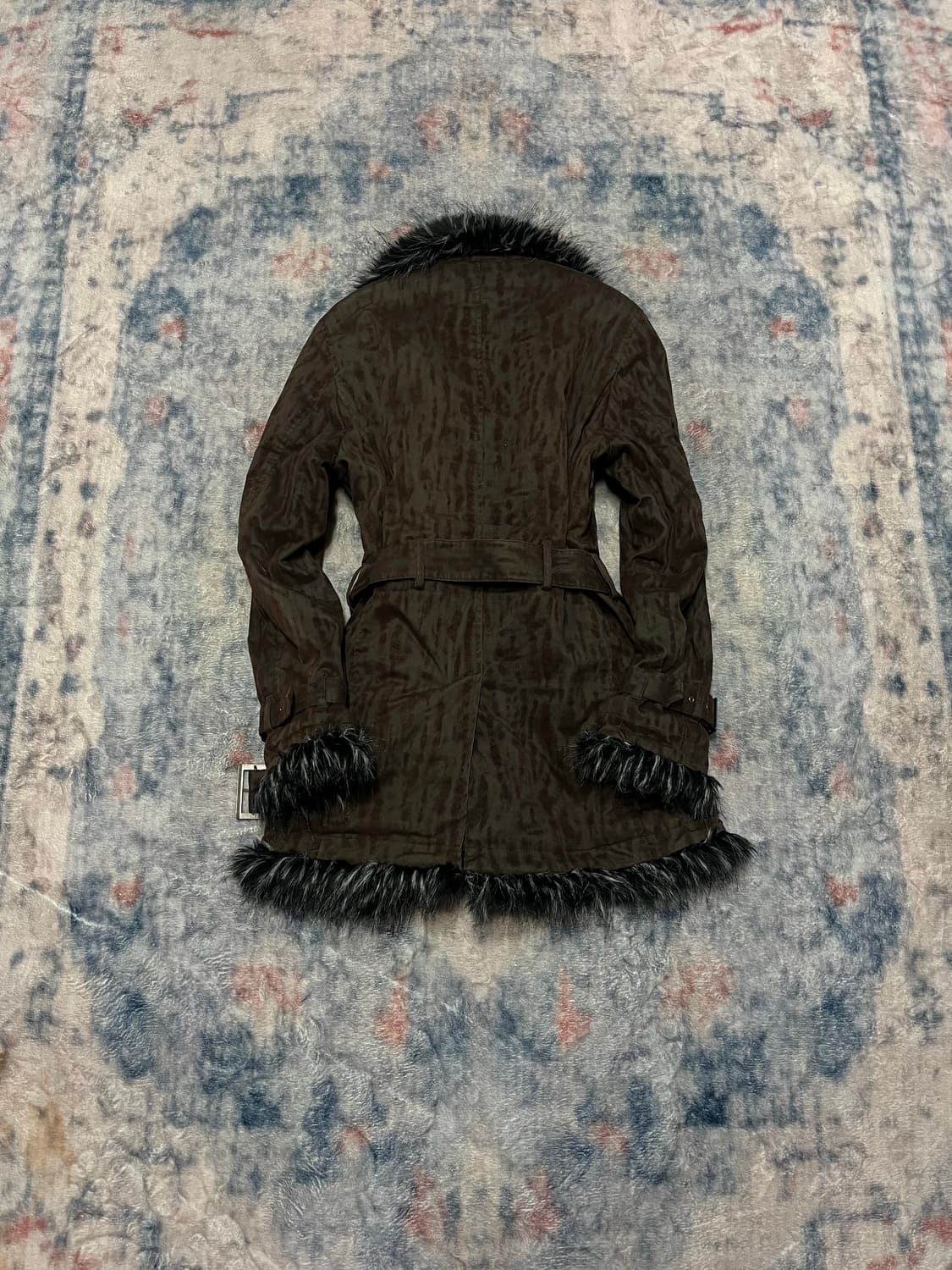 Spinash 00s archive leopard trimming fur 상품이미지6