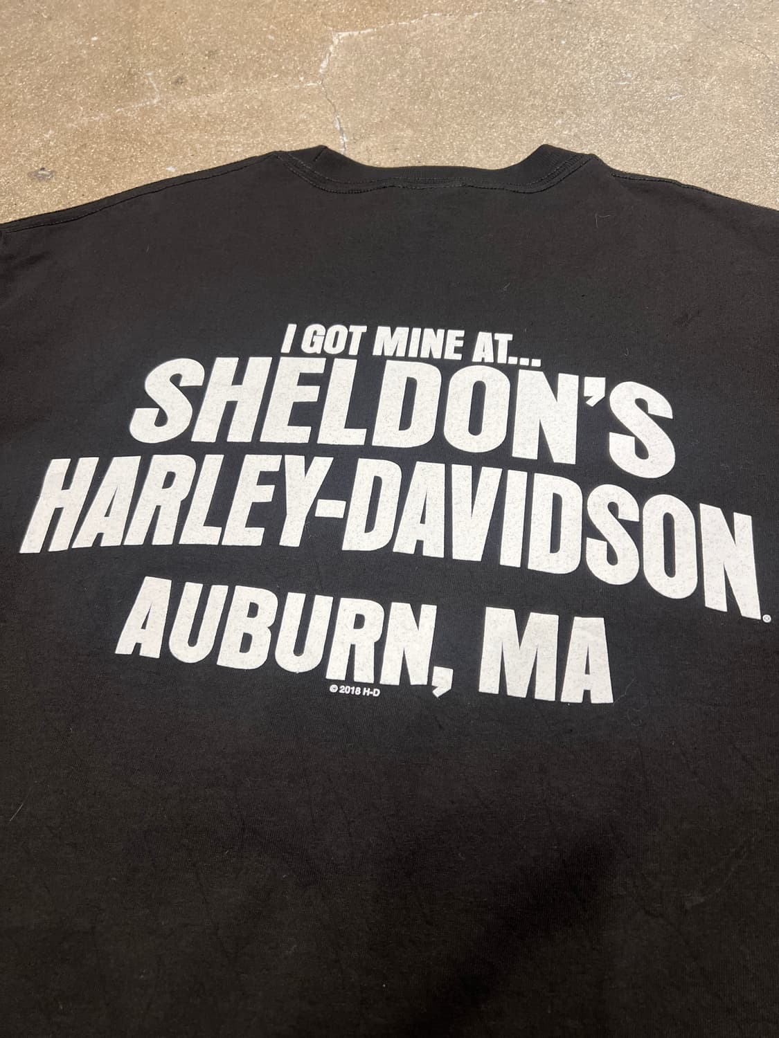 할리데이비슨 오번 반팔티셔츠 블랙 상품이미지4