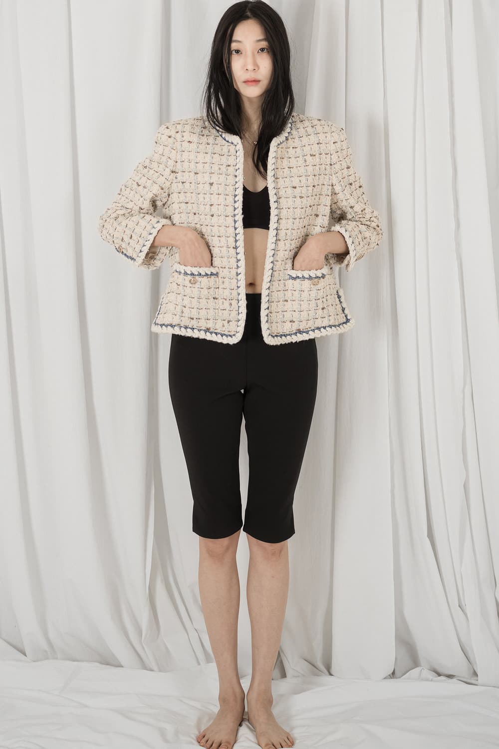 베르데오시도 트위드자켓 상품이미지5