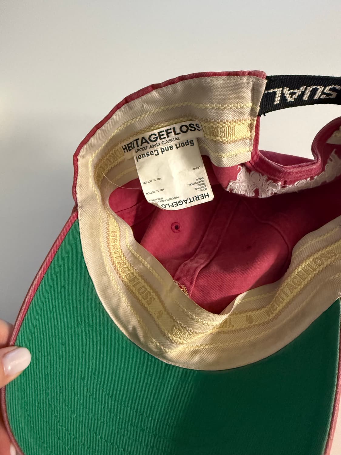 헤리티지플로스 피그먼트 볼캡 핑크 상품이미지2