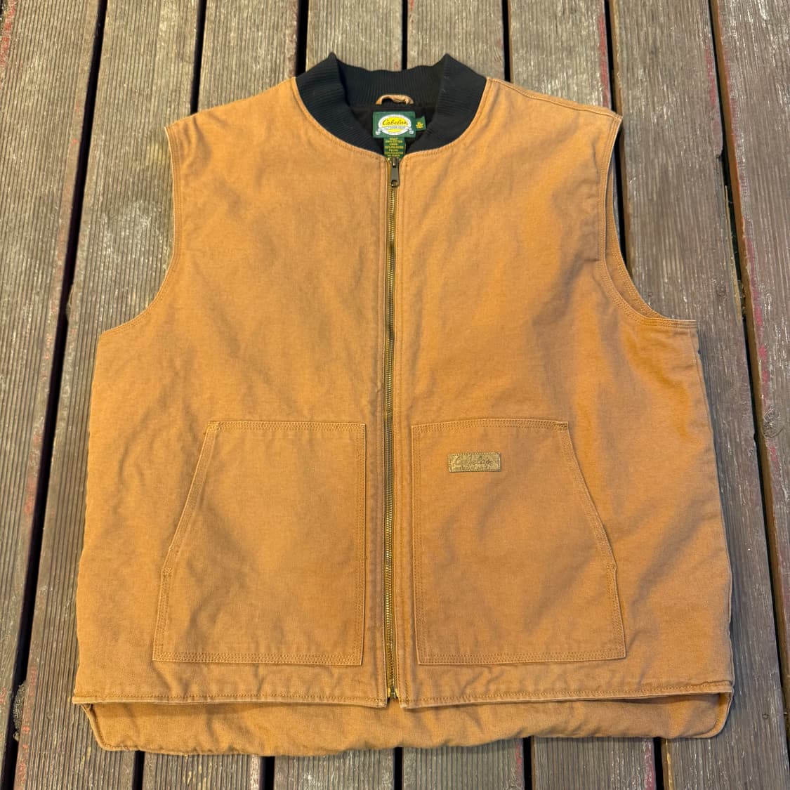 빈티지 양털 워크 베스트 브라운 상품이미지1