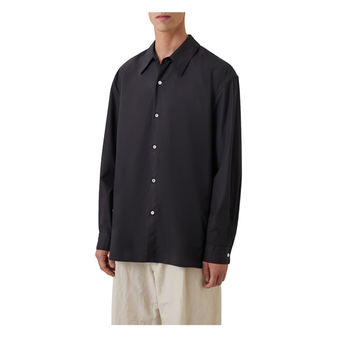 르메르 23ss 트위스트 셔츠 블랙 48 상품이미지1