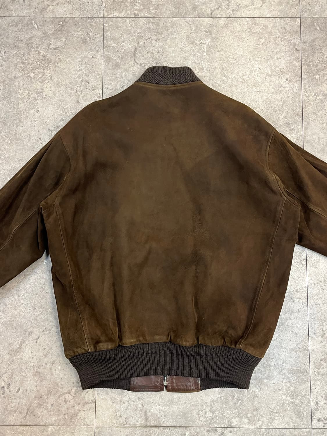 빈티지 스웨이드 집업 자켓 브라운 XL #csz2335 상품이미지8