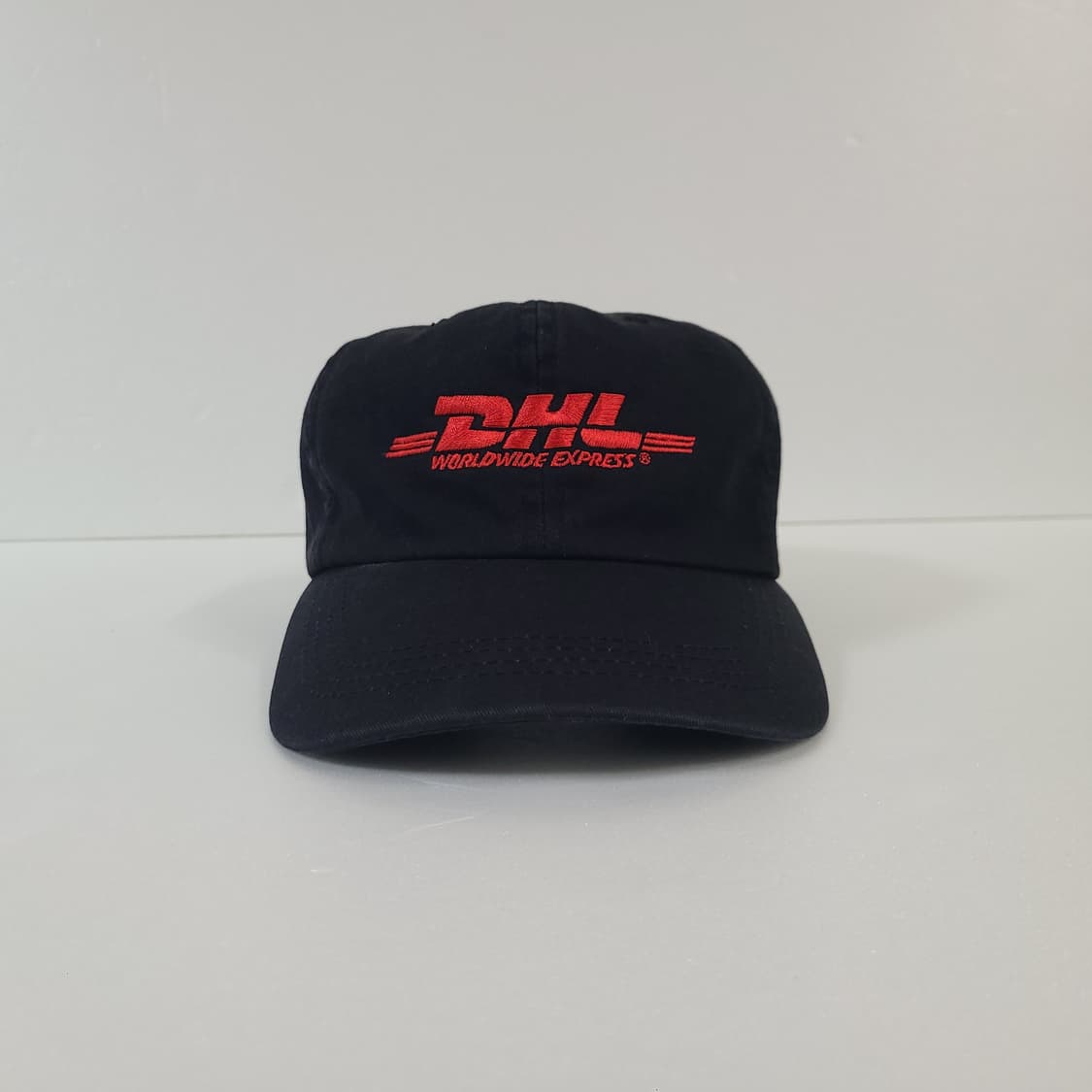 90s 빈티지 DHL 6패널 블랙 볼캡 모자 (대두 모자) 상품이미지3