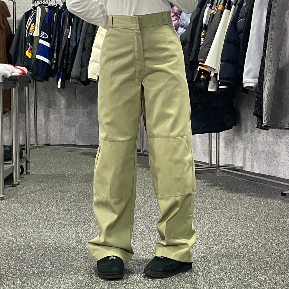 디키즈 더블니 베이지 워크 팬츠 B3652 상품이미지1