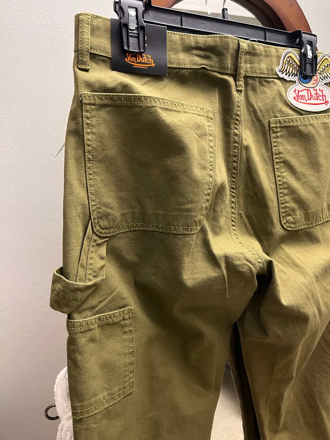 [새상품/32*30] 본더치(Von Dutch) 모스 그린 더블니 상품이미지5