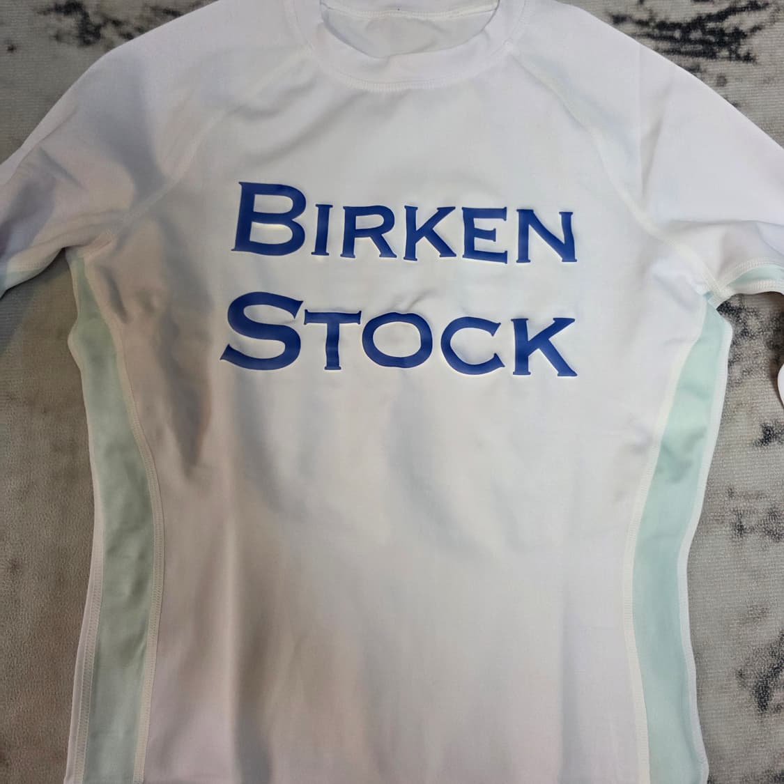 새상품택O 버켄스탁 정품 래쉬가드 S (화이트/민트 SPF50+ 등 기능 상품이미지2