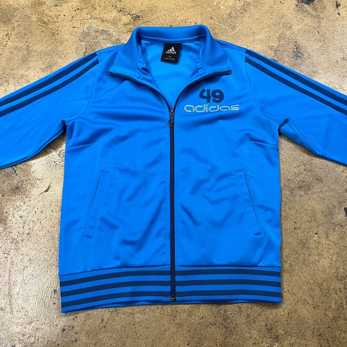 아디다스 스트라이프 블루 져지 트랙탑 90 상품이미지3
