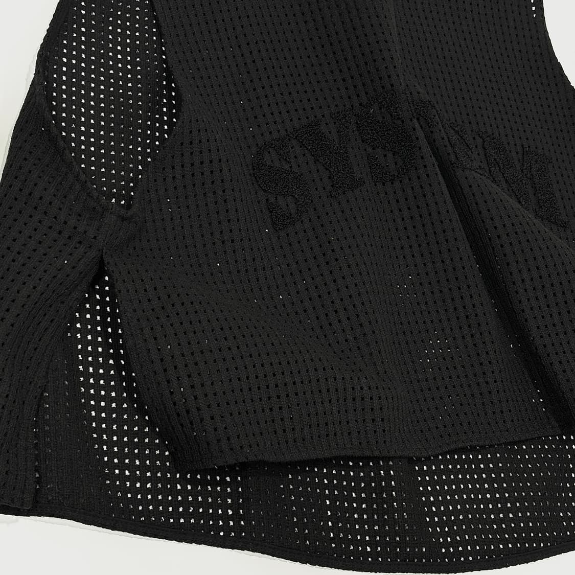 시스템 25 로고 슬리브리스 크로셰 탑 상품이미지2