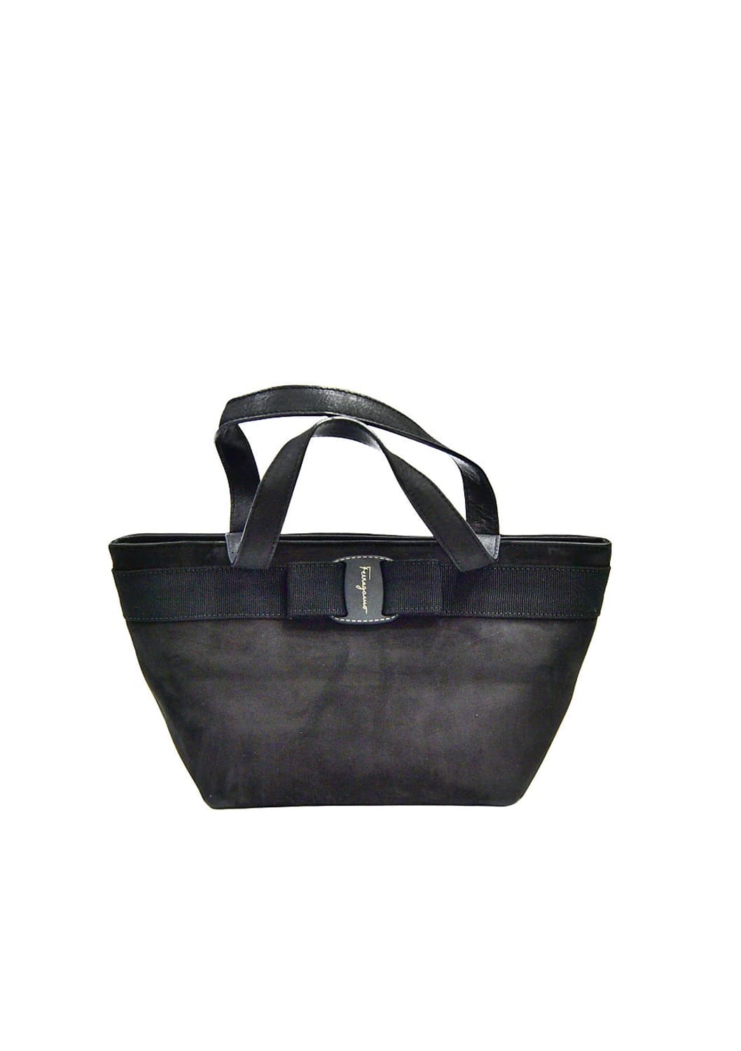 페라가모 스웨이드 바라 보우 탑핸들 토트백(정품) 상품이미지2