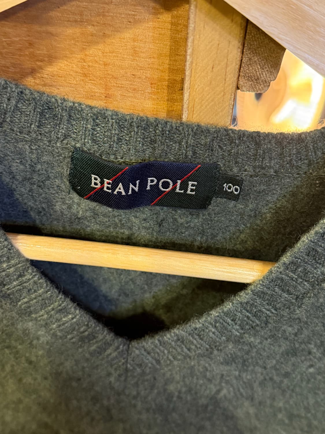 빈폴 카키 니트조끼 상품이미지2