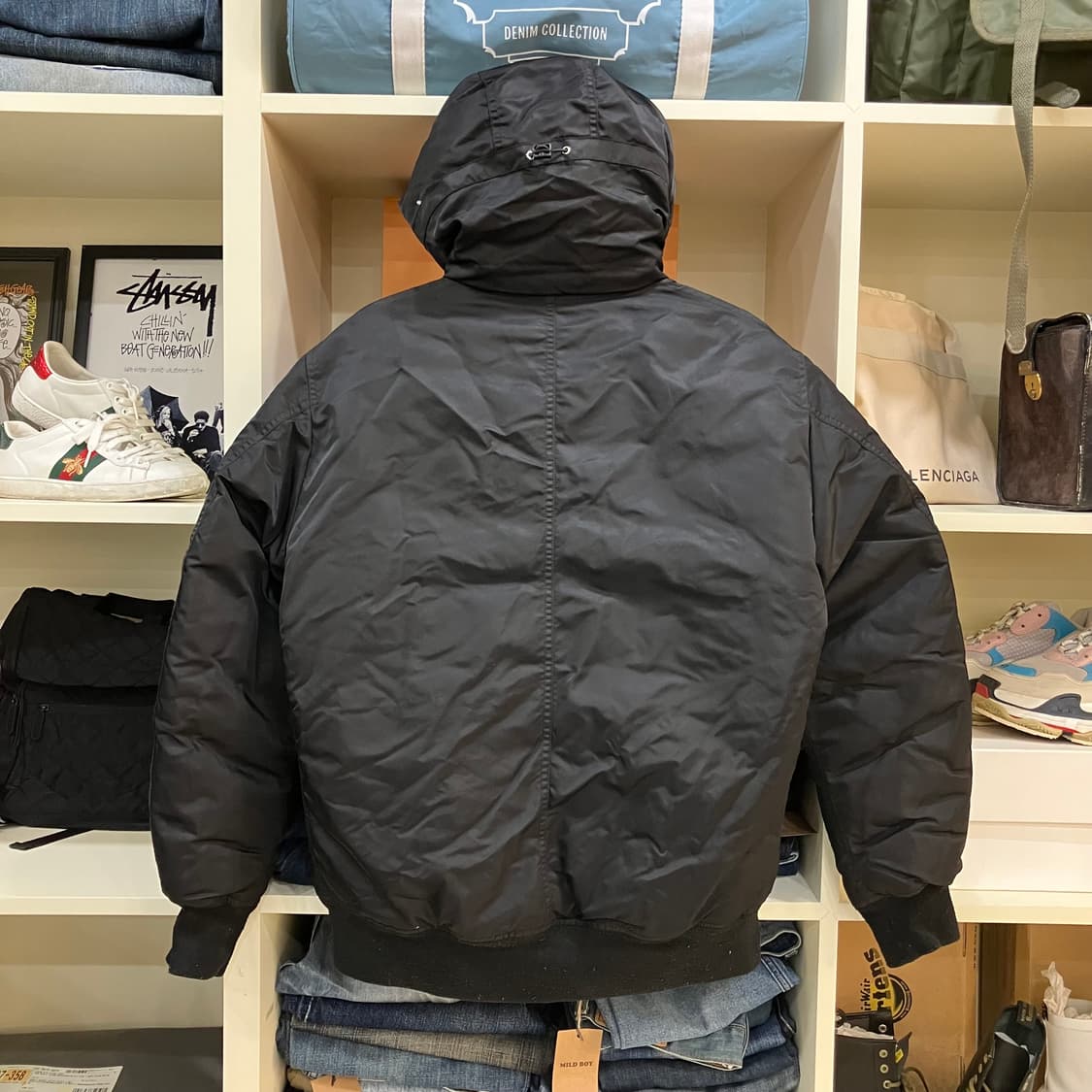 디키즈 블랙 후드 패딩 점퍼 M 상품이미지3