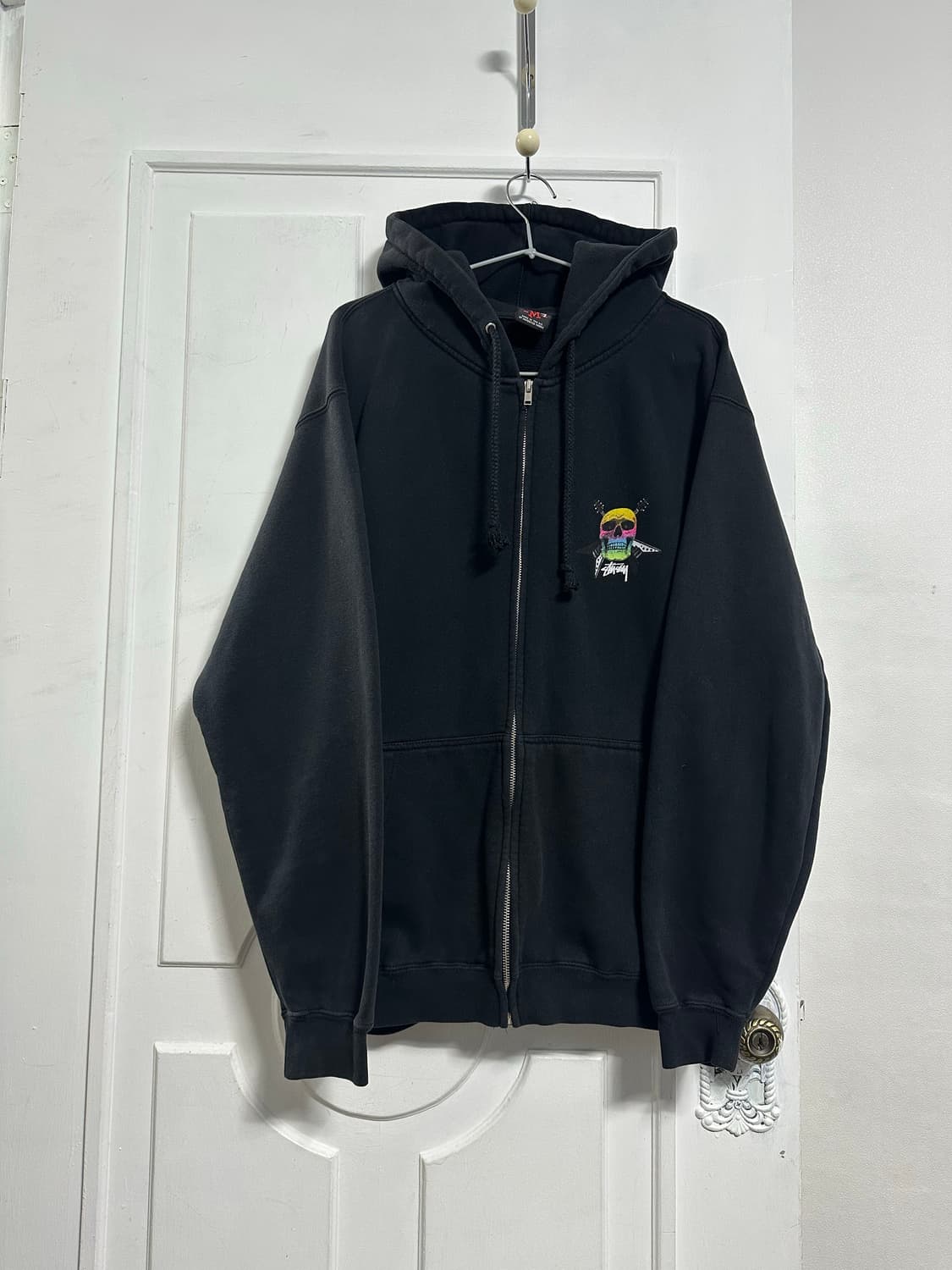 스투시 올드 스컬 프린팅 후드집업 상품이미지1