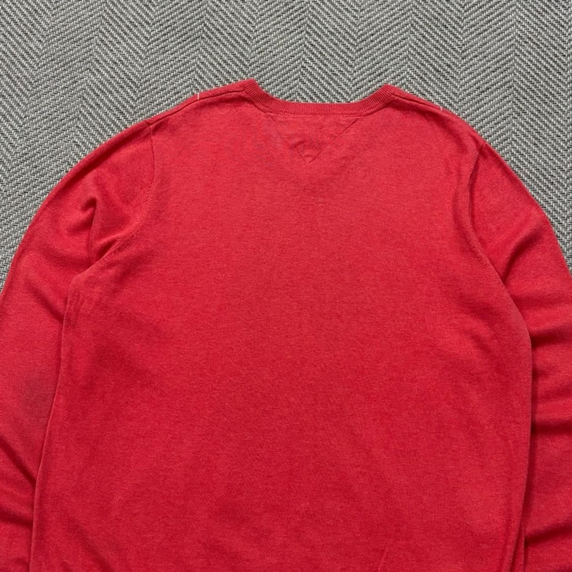 타미힐피거 브이넥 아가일 니트 v2601 상품이미지4