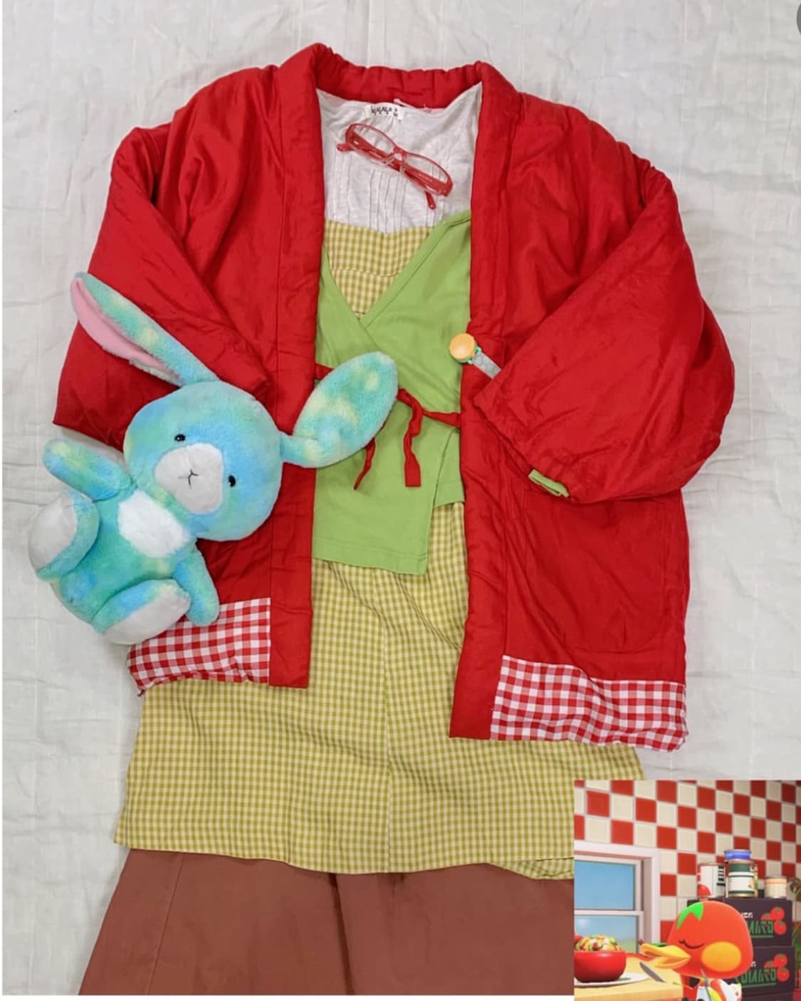 빈티지 5p 일본 하구미 모리걸 코디셋 코디세트 한텐 상품이미지1