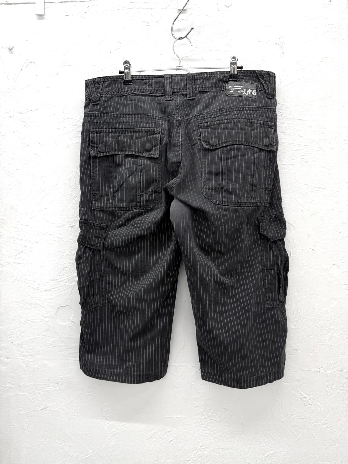 lemans jeans 핀스트라이프 카고 하프팬츠 상품이미지4